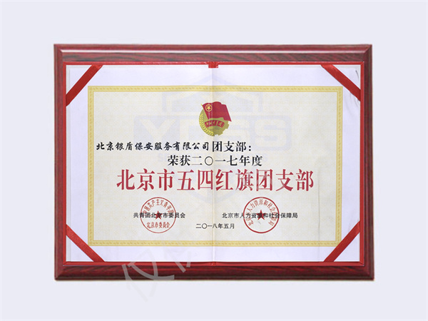 北京銀盾保安服務(wù)有限公司2017北京五四紅旗團支部