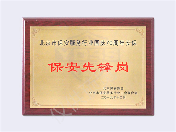 北京銀盾保安服務(wù)有限公司2019年保安先鋒崗