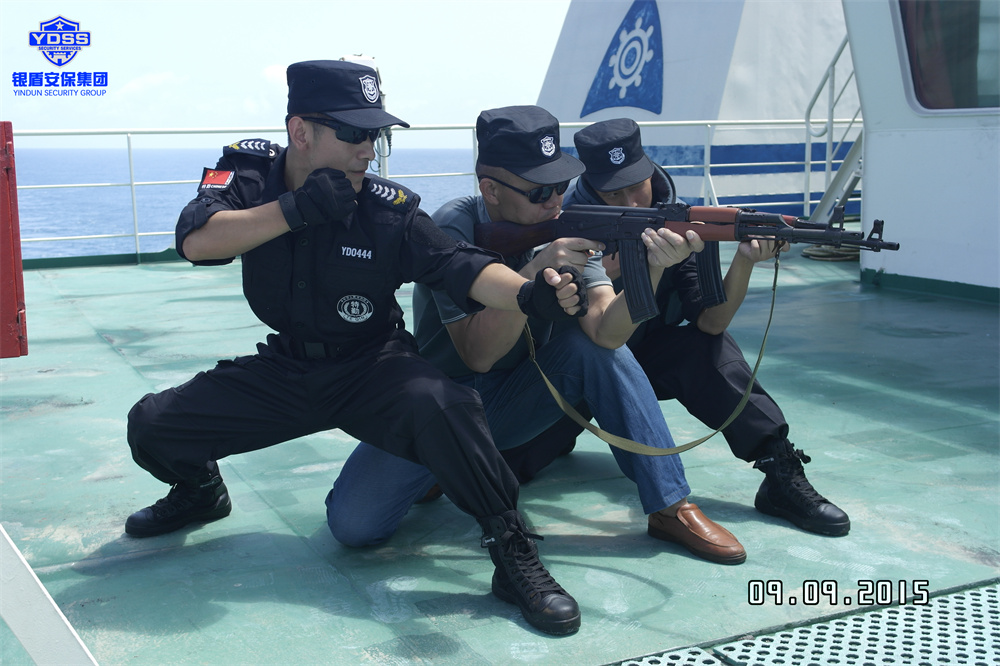 銀盾安保集團海外安保海保隊員 銀盾安保集團海外安保海保隊員船舶護航任務(wù)日常訓(xùn)練